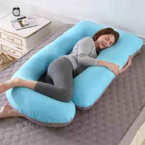 U자 바디필로우 임산부 100 필수템 코튼-핑크 옥 수유쿠션