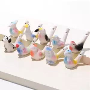 어린이 체험수업용 새모양 도자기피리 5개 2개 학습완구 STEAM 스팀교육 예비초