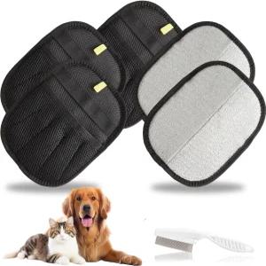 고양이와 개를 위한 업그레이드된 다섯 손가락 정전기 반려동물 털 제거 장갑 재사용 가능 매직 퍼 브러시