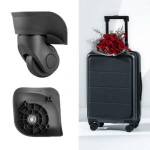 가방용 2Pcs 교체 호환   수하물 바퀴 저소음 무음 고무 트롤리 부품 수리 핸드 스피너 캐스터 휠 범용