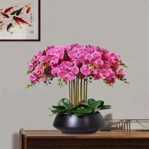 조화 호접란 서양난 사무실 개업 승진 선물 인테리어 화분 실크플라워