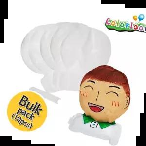 10인 컬러룬 얼굴 풍선 만들기 색칠 입체