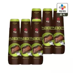 [CJ제일제당]백설 스테이크 소스 255g x6개