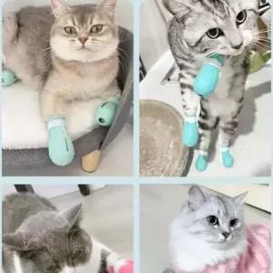 [반려] 고양이샤워슈즈 목욕신발 고양이목욕 발톱 큄 방지 냥이 신발 할큄방지 발토시 보호캡