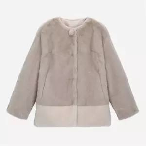 써스데이아일랜드 밑단 배색 퍼 자켓 T258MLT241W 954077