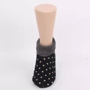 땡땡이 도트 미끄럼방지 겨울 털 버선 5매 DXo7+7dfD