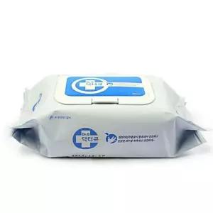 닥터큐 안심 물티슈 정제수 60매1개 대형 휴 대용 베이비 량 신생아 순면