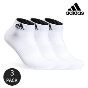 [아디다스] 남성 퍼포먼스 인컬러 배색 발목양말 3P_WH