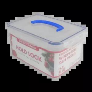 홀드락 4-2 3.4L Lock 플라스틱 밀폐용기 냉장 김장 반찬 보관용기 통