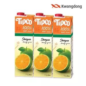 [광동제약][무료배송] 광동 팁코 쇼군오렌지 1L x 3팩
