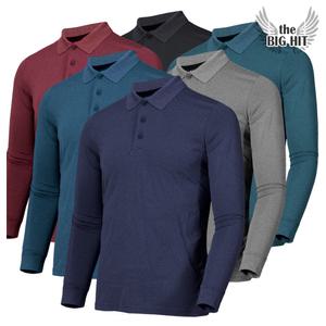 봄 여름 가을 남성 무지 기능성 긴팔 카라 티셔츠 냉감 쿨링 쿨 스판 기본 등산복 작업복 아웃도어 상의