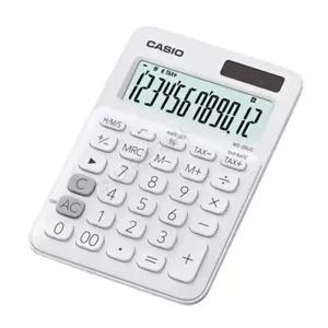 HJ 카시오 정품 일반계산기 사무용 탁상용 전자계산기 MS-20UC 화이트/핑크/블루/퍼플/블랙/오렌지/그린