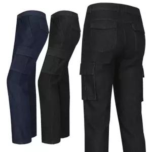 남자 봄가을 건빵 청바지 주머니많은 카고 원턱 청작업복 스판 작업바지 정비복 용접 건설현장 빅사이즈