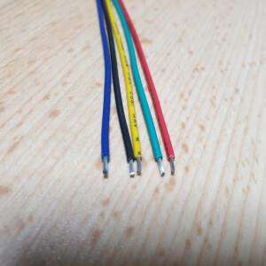 UL1007 22AWG LED배선 전선 케이블 5가지색상 2미터씩