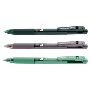 [모닝글로리] 세이프티 클립 3색볼펜 0.38mm 볼펜 컬러 칼라 필기 사무용 멀티펜 삼색펜