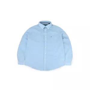 [타미힐피거][타미힐피거] 남성 클래식핏 린넨 코튼 셔츠 스카이 (TH114)