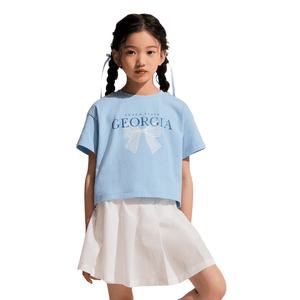 스파오주니어-COOL 리본 그래픽 스커트상하세트