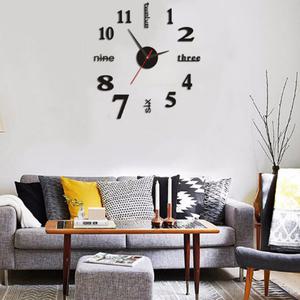 원형 모던 무소음 DIY 벽에 붙이는 벽시계 거실 인테리어 시계 만들기