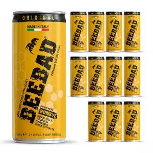 비배드 프리미엄 천연벌꿀 에너지 비타민 드링크 천연카페인 무설탕 250ml 12개