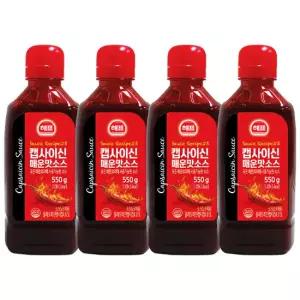 해표 캡사이신 매운맛소스 550g 4개