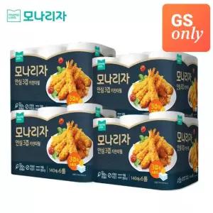 모나리자 키친타올 안심 3겹 천연펄프 140매 6롤 4팩 총24롤