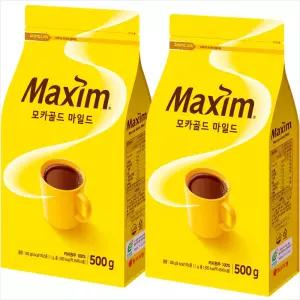맥심 모카골드 리필커피 500gx2개/2세트구매시 1000원DCX넉넉한 유통기한