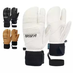 지소우 양가죽 삼지 스키장갑 스노우보드 벙어리장갑