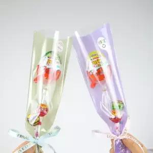 킨더조이 사탕 꽃다발 한송이 유치원 어린이집 학원 발표회 졸업식 단체선물