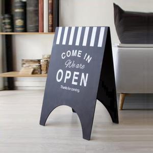 카페 오픈알림 철제 입간판 메뉴칠판 분필보드 표지판