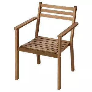 이케아 ASKHOLMEN 아스크홀멘 야외팔걸이의자/테라스의자/암체어/정원의자/등받이의자