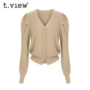 [티뷰] 숄더핀턱퍼프브이넥가디건_V5A-CCA002