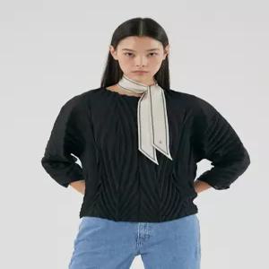 [플리츠미] 웨이브 플리츠 블라우스HPBLM124H07