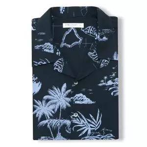 [하프클럽/]크리스챤 야자트리 하와이언 반팔셔츠 CKST9730