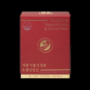 영롱 식물성 철분 & 활성엽산 비건 복합 임산부 어린이