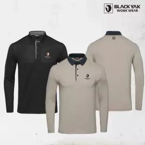 블랙야크 간절기 긴팔티셔츠 근무복 기능성 등산복 작업복 S-긴팔폴로티셔츠