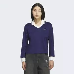 [아디다스오리지널스](본점)[여성] 매일 편안하게 입을 수 있는 브이넥 자카드 저지(KD1471)