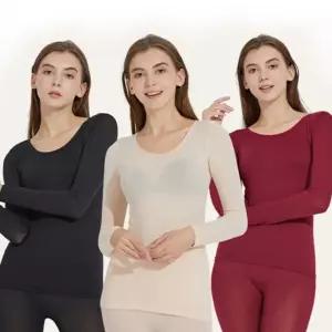 여성 발열내의 동내의 슬림 내복 여자 발열내 이지웨어 여성 의 웜웨어 성인 상하의 따뜻한 내복