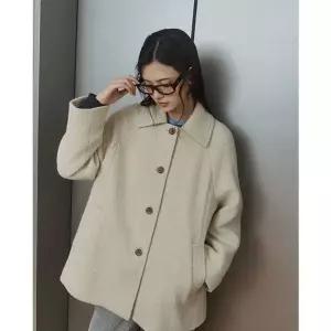 [LAP]투톤부클 울혼방 하프코트 (AR4WTB70)[35546602]