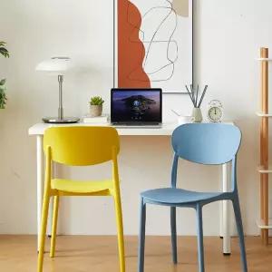 포인트 의자 디자인 파스텔 카페의자 사출 등받이 빈티지 대기