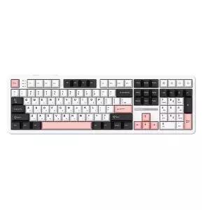 AULA F108 유무선 독거미 한글 기계식 키보드 펀키스 국내 정품 올리비아 화이트, LEOBOG 저소음솜사탕축