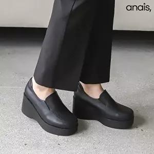 [아나이스]소가죽 통굽 로퍼힐 7cm_25F281 [무료배송]