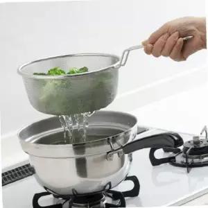 스텐레스 채반 우동 국수 다시마 육수망 손잡이형 조리 도구