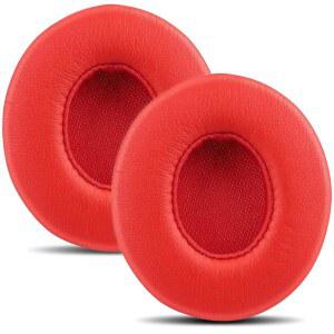 [미국배송] 전문가용 교체 이어 패드 BEATS SOLO 2 및 3 무선 온이어 헤드폰과 호환되는 이어패드 부드러운 단백질 가죽 소음 차단 메모리 폼 강력한 접착 테이프 2피스