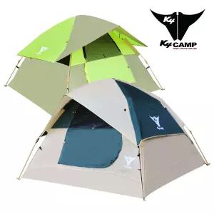 K4 원터치 힐링 텐트 3~4인용-그린카키/캠핑텐트