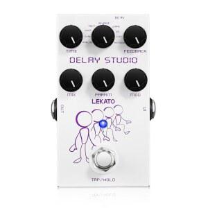 LEKATO, 테이프 온도, LoFi, dTAP, 리버스 지연 페달(전기 기타용 하드웨어 바이패스 포함)로 디지털 기타 이펙트 페달을 지연시킵니다(EP-04)