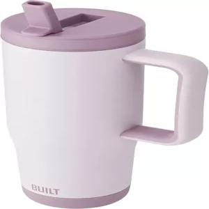 40온스 캐스케이드 플립 스트로 텀블러 이중 벽 단열 병 체육관 및 스포츠 - 스테인리스 스틸 빨대 뚜껑