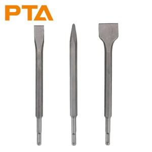 로터리 해머 드릴용 SDS-Plus 생크 치즐 세트 3PCS  콘크리트 비트 포인트 플랫 스케일링