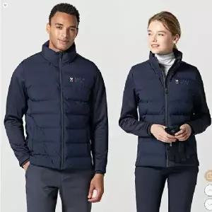 [공장직영 티공장] 엠리밋 LGTWJ27562 겨울 남녀공용 히트엠 경량 하이브리드 자켓 네이비
