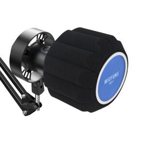 [미국배송] 마이크펑스 MF2 마이크 윈드스크린 팝 필터 측면 컷아웃 45-60MM 서스펜션 SM7B 소음 및 반사를 줄이는 흡음