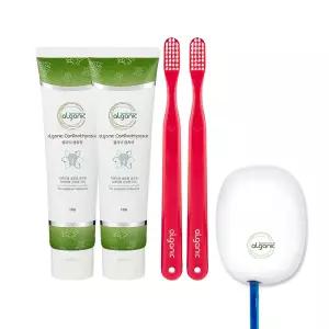 엘가닉 (캔치약 2개 + 캔칫솔 2개 + 휴대용 캔칫솔살균기 1개) 세트